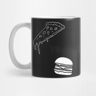 PIZZA V BURGER BW Mug